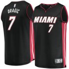 Camiseta Goran Dragic 7 Miami Heat Icon Edition Negro Hombre